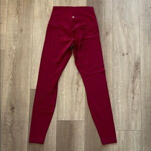 Lululemon Athletica Bold Pink High Rise Full Length Align Leggings Size 6